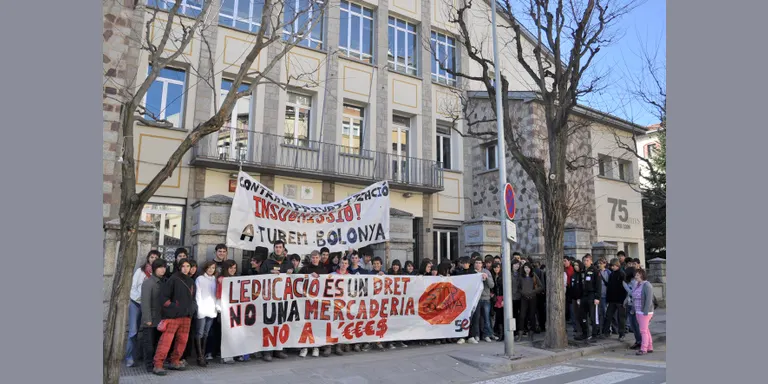 Mobilitzacions a l'Alt Urgell en contra del Pla Bolonya