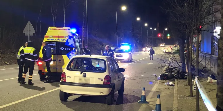 Moren un motorista i el seu fill en un accident a Andorra la Vella
