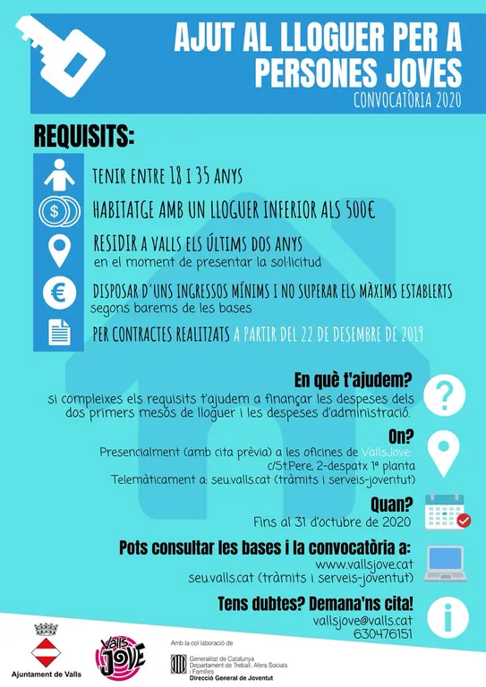 Ajut al lloguer per a persones joves