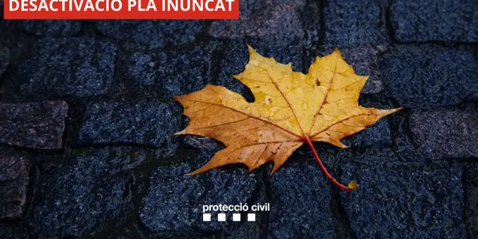Protecció Civil tanca l'alerta del Pla INUNCAT un cop finalitzat l'episodi de pluges més intenses, sense incidències greus