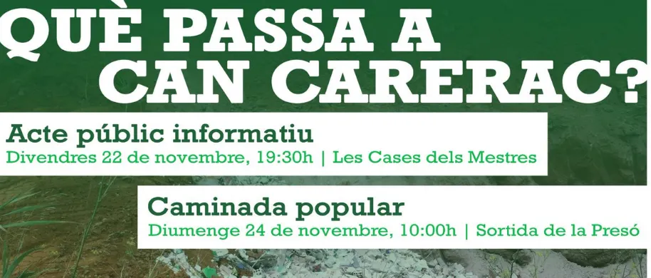La plataforma ciutadana Carerac Verd estableix contacte amb l'alcalde