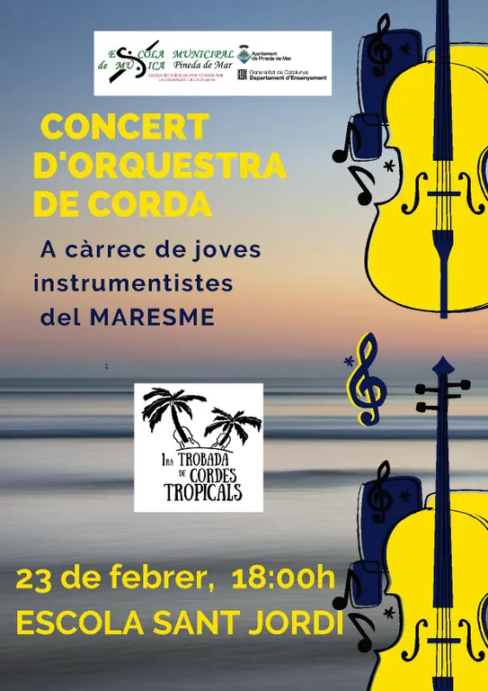 Concert d'Orquestra de Corda a l'Escola Municipal de Música de Pineda