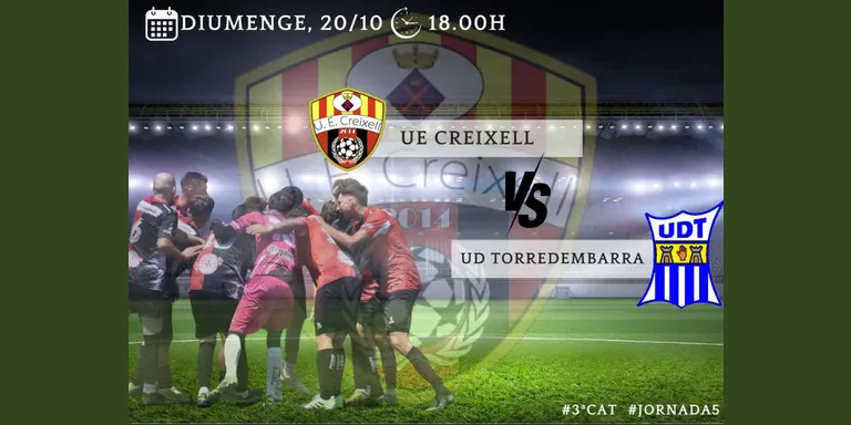 Diumenge arriba un nou derbi del Baix Gaià. La UDT visita el camp del Creixell