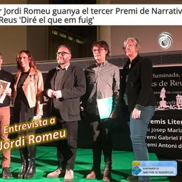Entrevista a Jordi Romeu, escriptor, per el seu Premi de Narrativa Ciutat de Reus - episode art