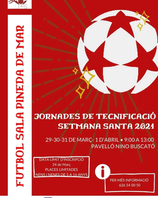 El Futbol Sala Pineda fa un campus de tecnificació per Setmana Santa