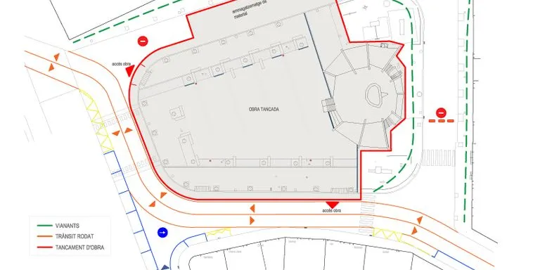 Comencen les obres de remodelació del paviment de la plaça del Camp, amb afectacions a la mobilitat durant tres mesos
