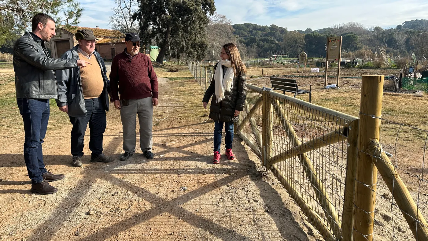 L’Ajuntament instal·la una tanca perimetral als horts domèstics de la Torre Marimon per protegir-los dels senglars