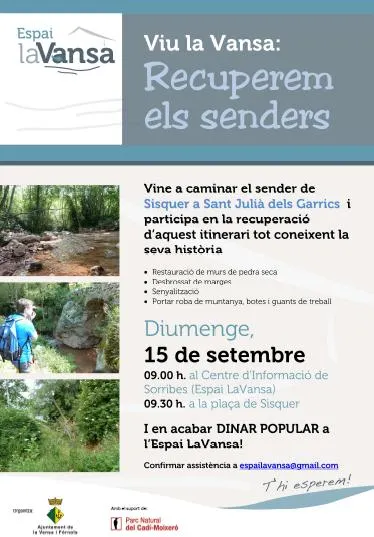 La Vansa recupera l'itinerari de Sisquer a l'església de Sant Julià dels Garrics