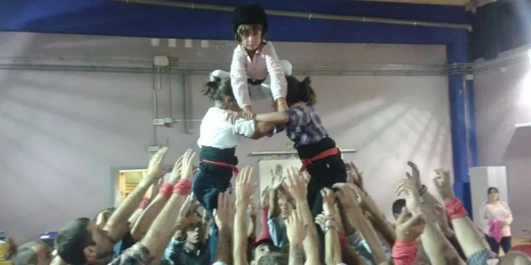 Els Castellers d'Andorra s'estrenen en públic