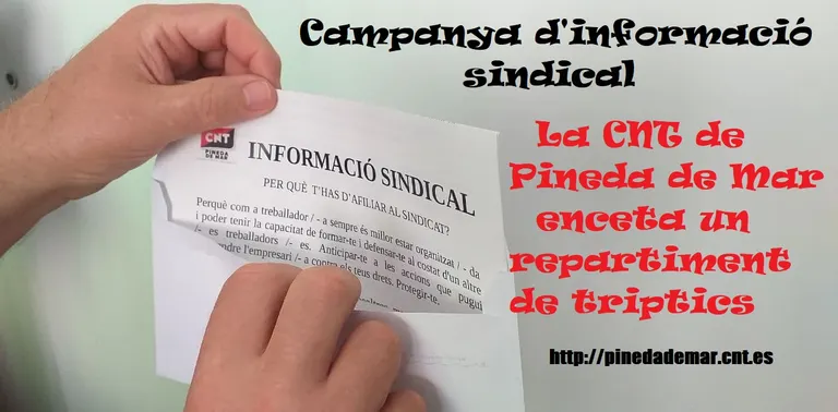 Campanya informativa de la CNT