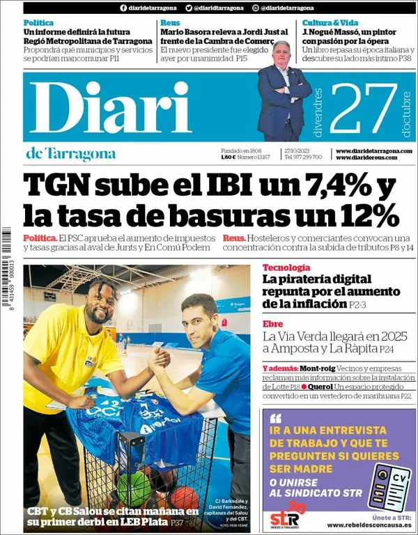 Cop d'ull als diaris d'aquest divendres 27 d'octubre