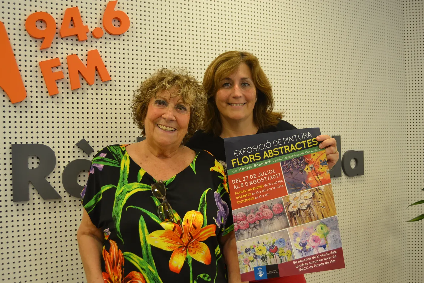 "Flors abstactes", de Montse Sanmartí, per la lluita contra el càncer