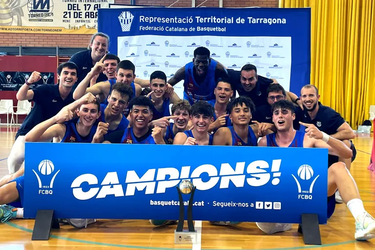 Edgar Moure Colombo, campió de Catalunya amb el Barça