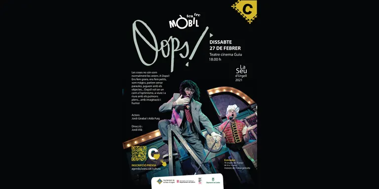 Teatre Mòbil presenta a la Seu d'Urgell l'espectacle 'Oops!'