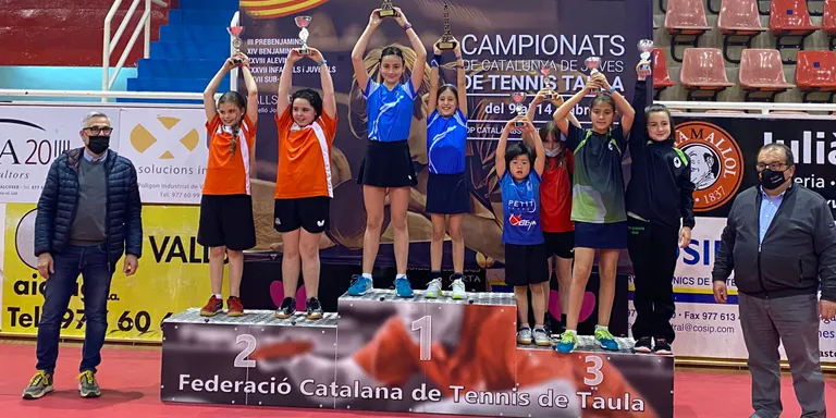El CTT Cambrils Oleastrum es proclama campió de Catalunya en categoria Benjamí femení