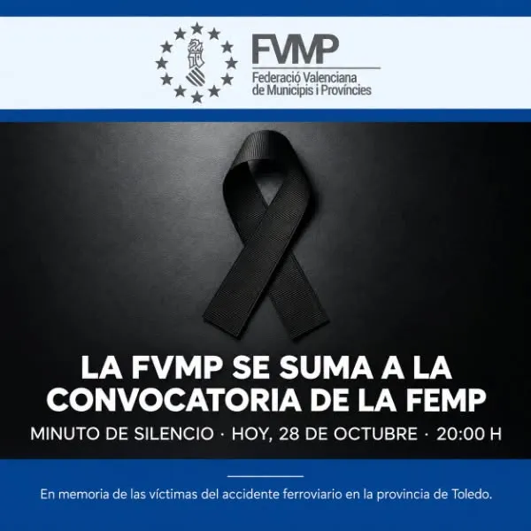 MINUTO DE SILENCIO EN MEMORIA DE LAS VÍCTIMAS DEL ACCIDENTE FERROVIARIO EN LA PROVINCIA DE TOLEDO