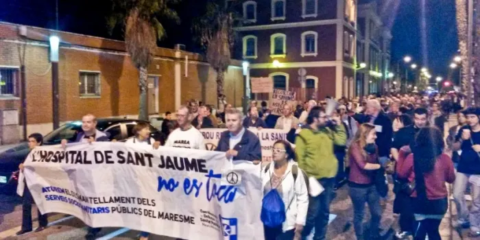 La Coordinadora per la Defensa de la Sanitat Publica al Maresme manté la manifestació de demà