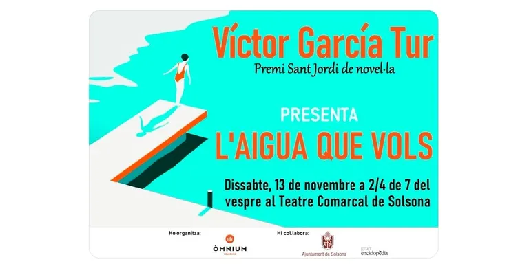Òmnium Solsonès organitza a Solsona la presentació de la novel·la guanyadora del Premi Sant Jordi