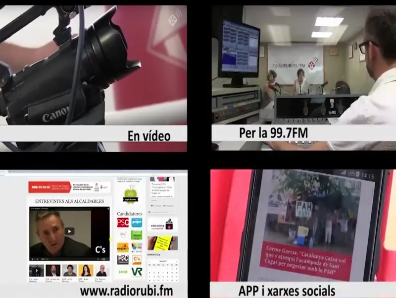 Ràdio Rubí ofereix continguts transmèdia durant els 15 dies de campanya electoral 