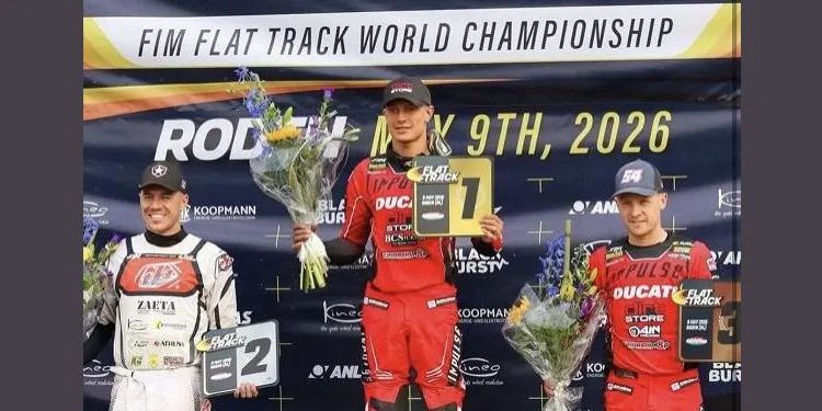 Bon debut de Gerard Bailo al Campionat del Món de flat track