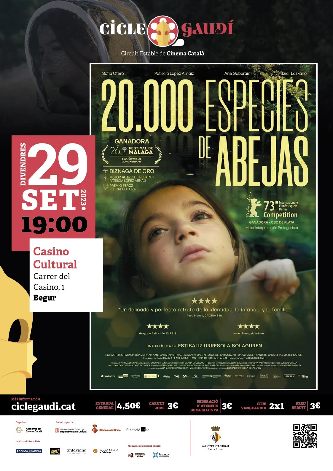 CINEMA CASINO. ATENCIÓ PROJECCIÓ ÚNICA - CICLE GAUDÍ
