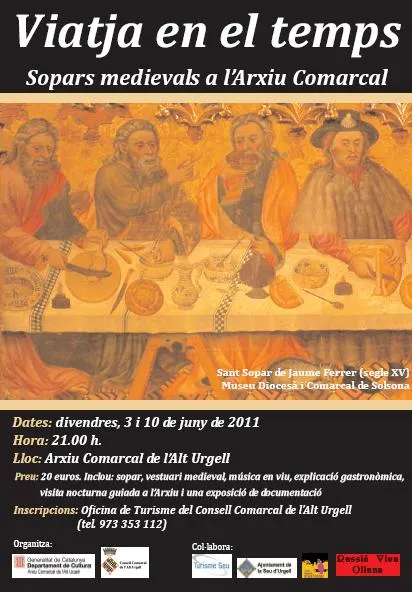 Ja s'han omplert totes les places dels sopars medievals a l'Arxiu Comarcal