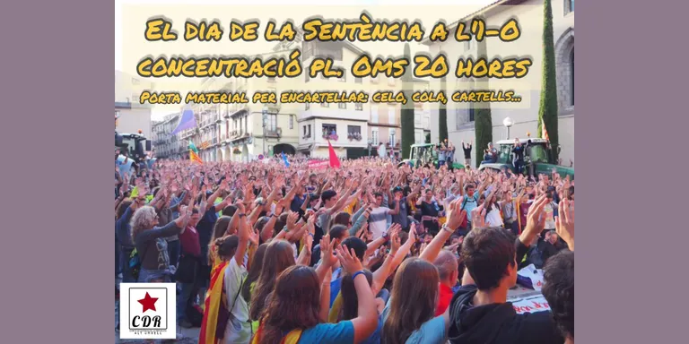 Preparen concentracions a l'Alt Urgell de cara a la sentència del judici a l'1-O