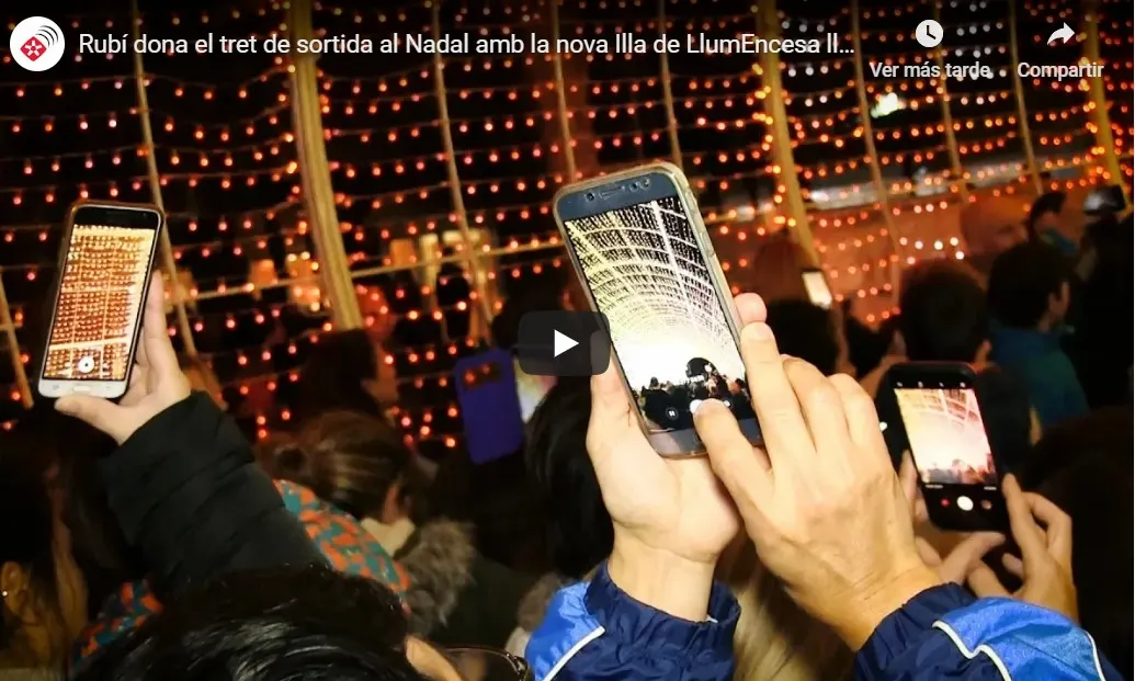 Rubí dona el tret de sortida al Nadal amb la nova Illa de Llum
