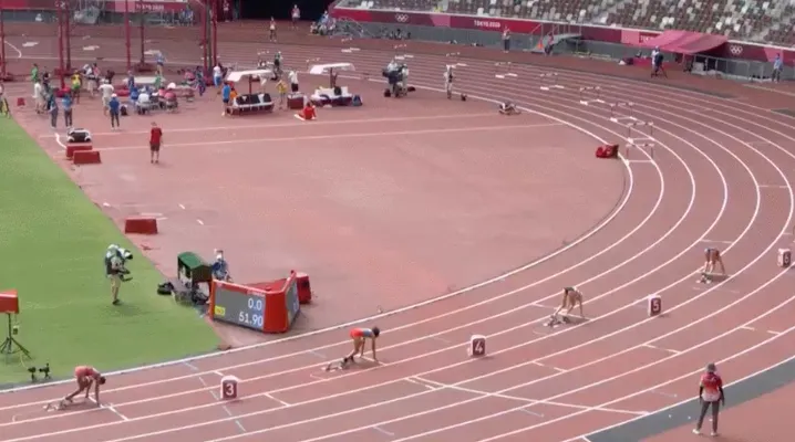La selecció d’atletisme relleus 4x400 relleus mixt espanyol es queda sense plaça a la final