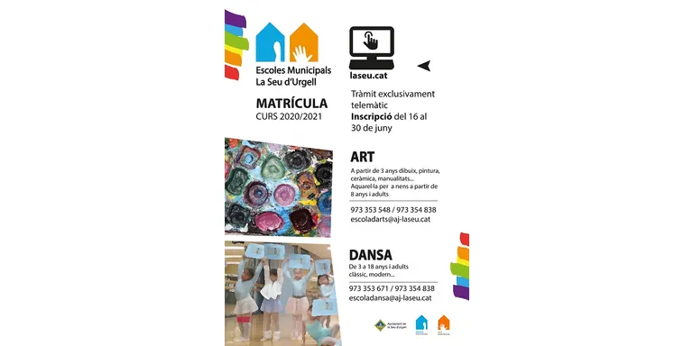 S’obre la matrícula per a les Escoles Municipals d’Art i de Dansa de la Seu d'Urgell
