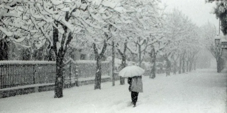 Vols veure com era el Vilassar de Mar nevat?