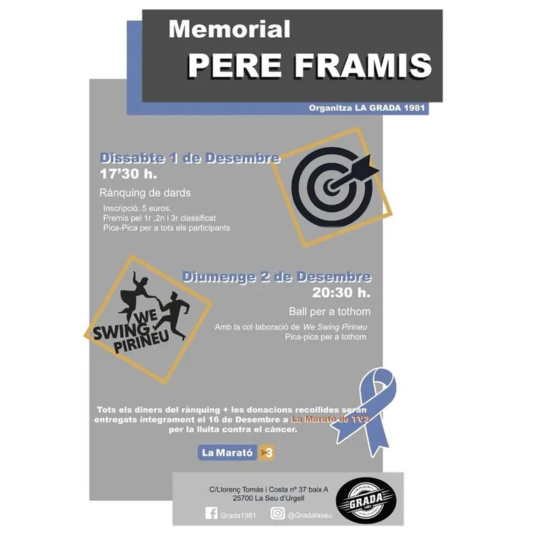 Actes en record de Pere Framis a la Seu