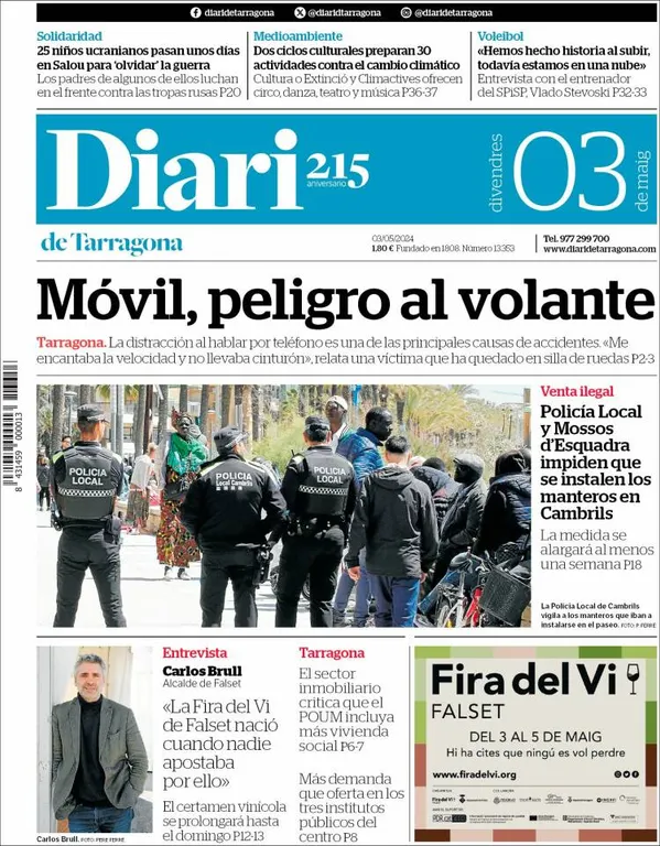 Cop d'ull als diaris d'aquest divendres 3 de maig
