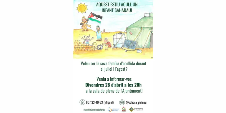 Xerrada informativa a la Seu d'Urgell sobre acollida d'infants sahrauís a l'estiu