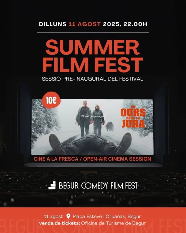 Begur inaugura el Begur Comedy Film Fest amb una sessió de cinema a la fresca