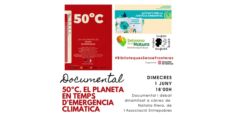 La Biblioteca acull avui el documental “50º C. El planeta en temps d’emergència climàtica”