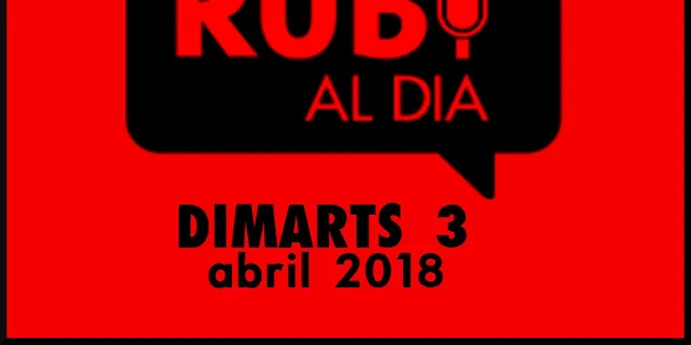 RUBÍ AL DIA dimarts 3 ABRIL 2018