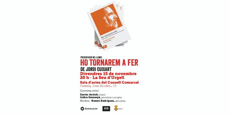 Presentació a la Seu d'Urgell del llibre 'Ho tornarem a fer', de Jordi Cuixart