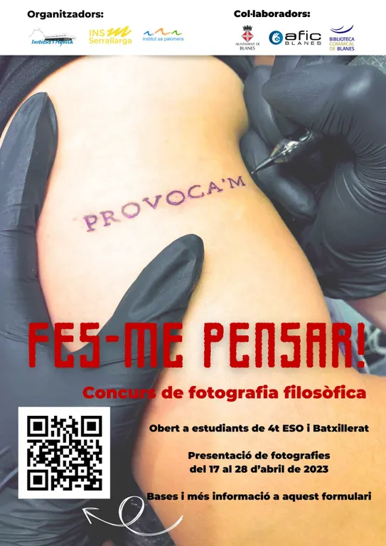 Els instituts de Blanes organitzen ‘Fes-me Pensar’, la primera edició d’un concurs de fotografia filosòfica