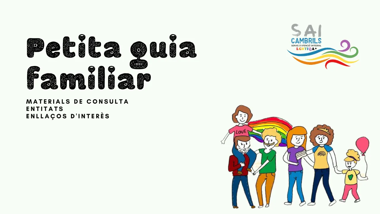 El SAI de Cambrils posa a disposició de les famílies una guia sobre diversitat afectiva, sexual i de gènere