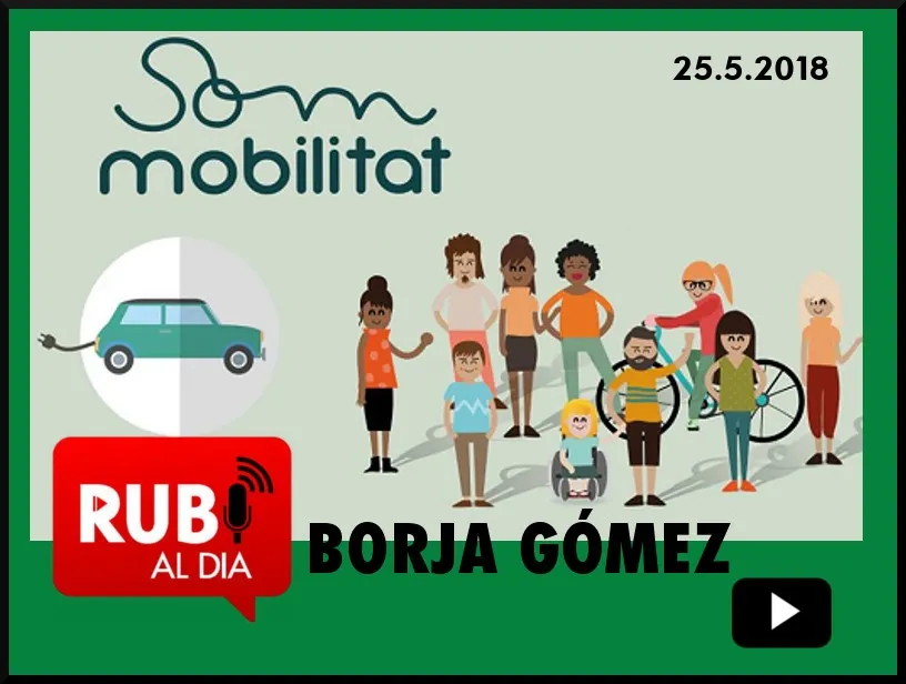 BORJA GÓMEZ és representant de Som Mobilitat a Rubí en la 2ª Fira del vehicle elèctric
