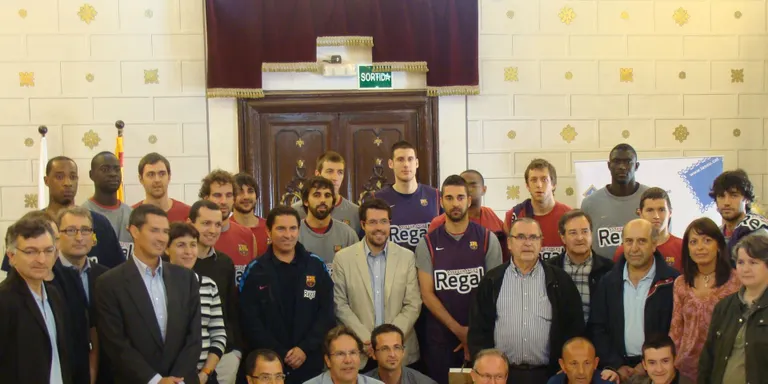 Recepció al Regal Barça a l'Ajuntament de la Seu