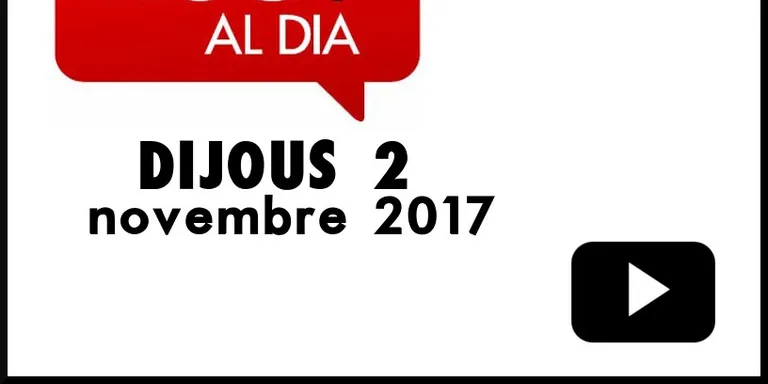 RUBÍ AL DIA dijous 2 NOVEMBRE 2017