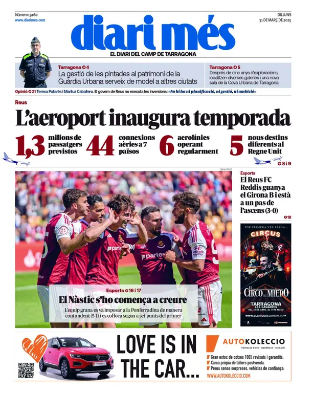 Cop d'ull als diaris d'aquest dilluns 31 de març
