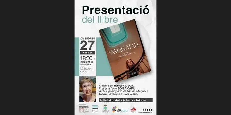 L’escriptora rodenca Teresa Duch presenta el seu nou llibre aquest divendres a la Biblioteca Joan Martorell Coca