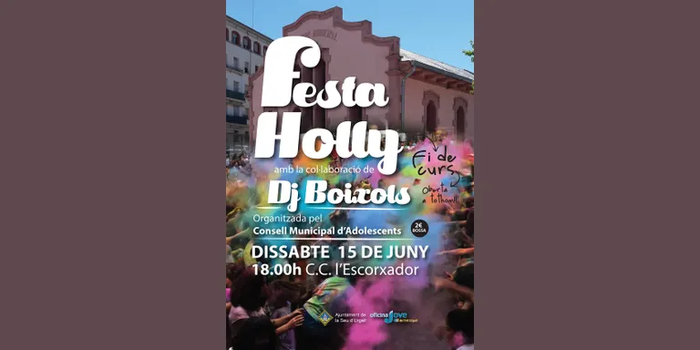 Una festa Holi acomiadarà a la Seu el curs 2018-2019 de batxillerat i secundària