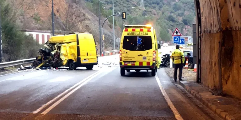 Un ferit crític en un accident a l'N-260 a Gerri de la Sal