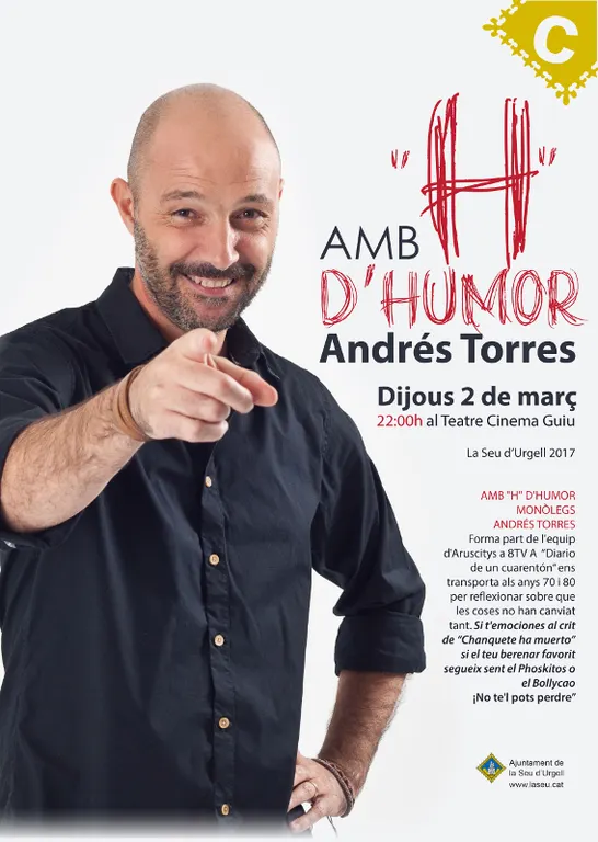 Andrés Torres torna als anys 80 amb l'espectacle de monòlegs 'Diario de un cuarentón'