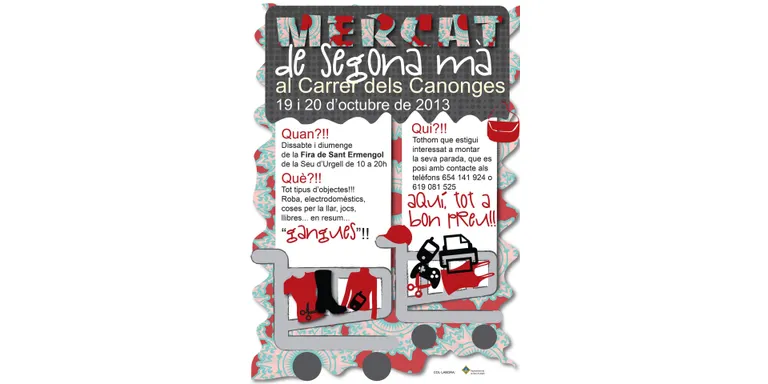 El carrer dels Canonges de la Seu organitza un mercat de segona mà