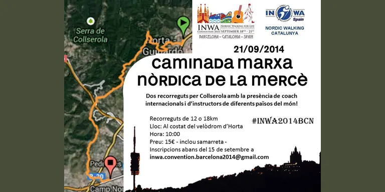 La marxa nòrdica es promociona a Barcelona amb la Convenció Anual de l'INWA
